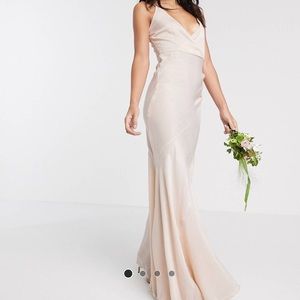 Asos Champagne Bridesmaid Dress